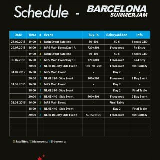 MPS Barcelona Event Schedule